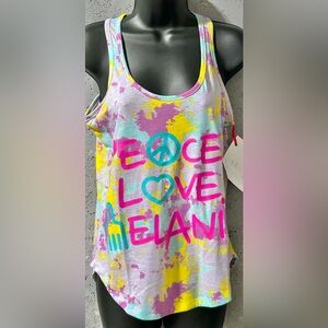 #063 Tank Top "Peace Love Melanin" Graphic  Izzy & Liv